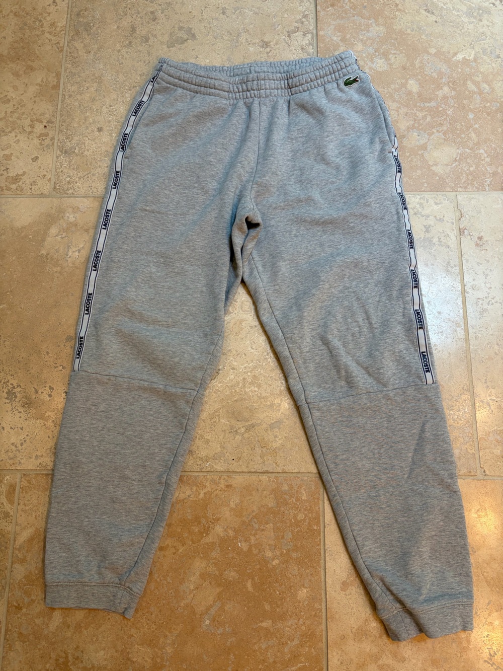 Lacoste men’s tapered fit gray jogger